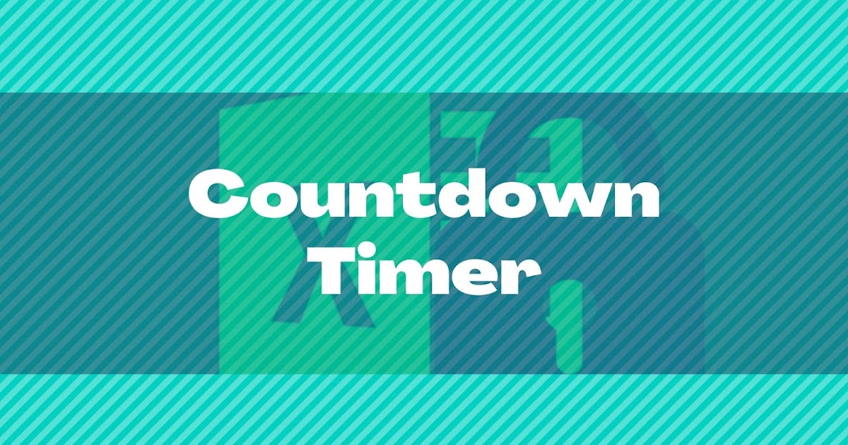 Insert Countdown Timer In Excel Free Excel Tutorial vrogue.co