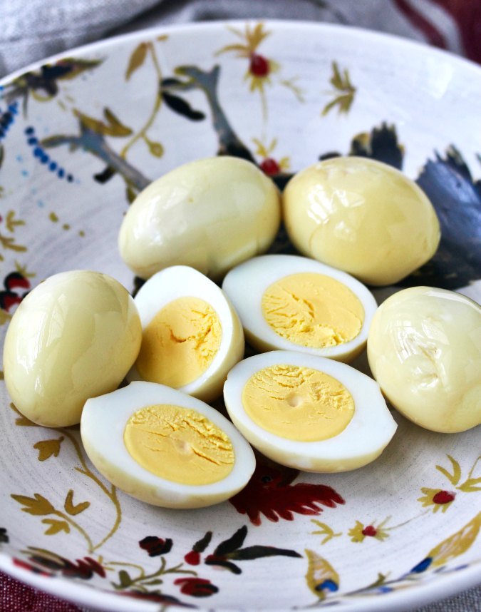 Jalapeño pickled eggs sliced Jalapeño pickled eggs sliced