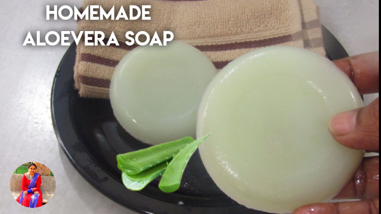 Homemade Aloe Vera Soap