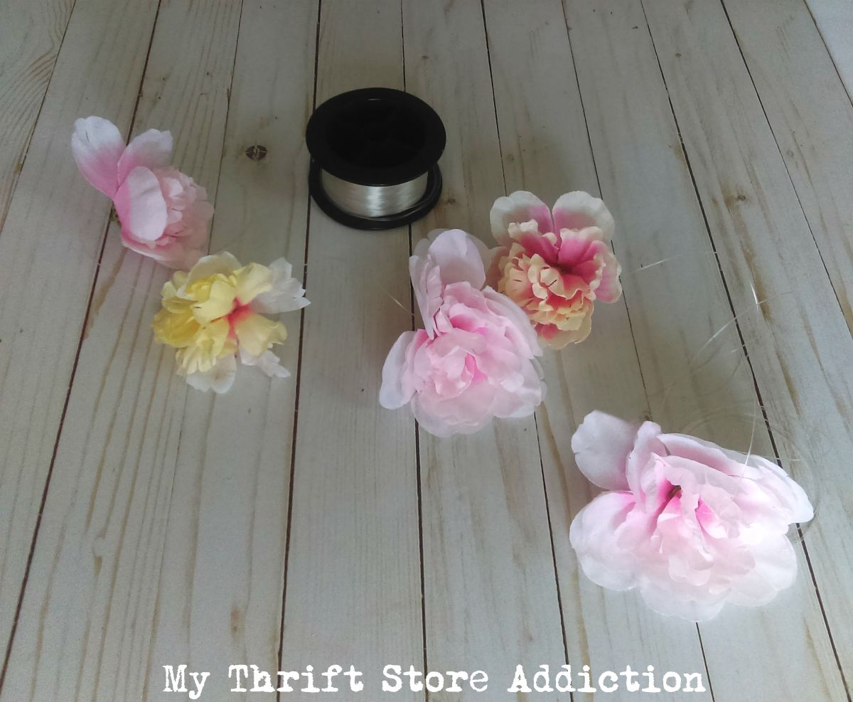 15 minute dollar store peony flower garland