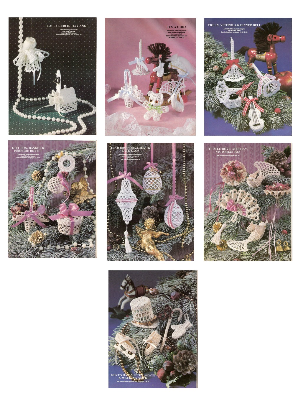 21 Victorian Ornaments Crochet Pattern PDF CraftyLine epattern shop