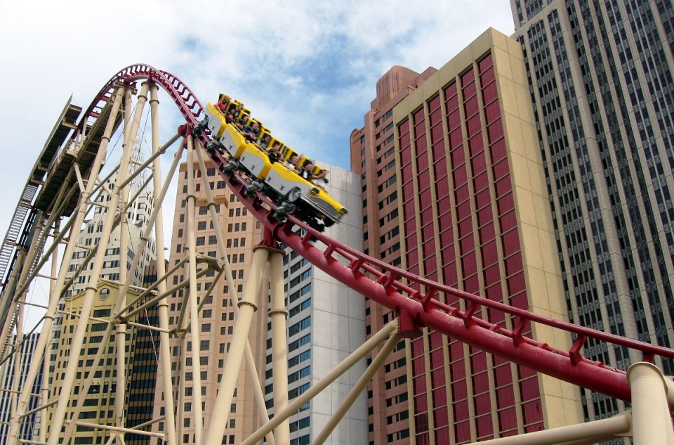 Ventilar vehículo Pionero Manhattan Express Roller Coaster New York Hotel in Las Vegas | Trip Tips  Las Vegas