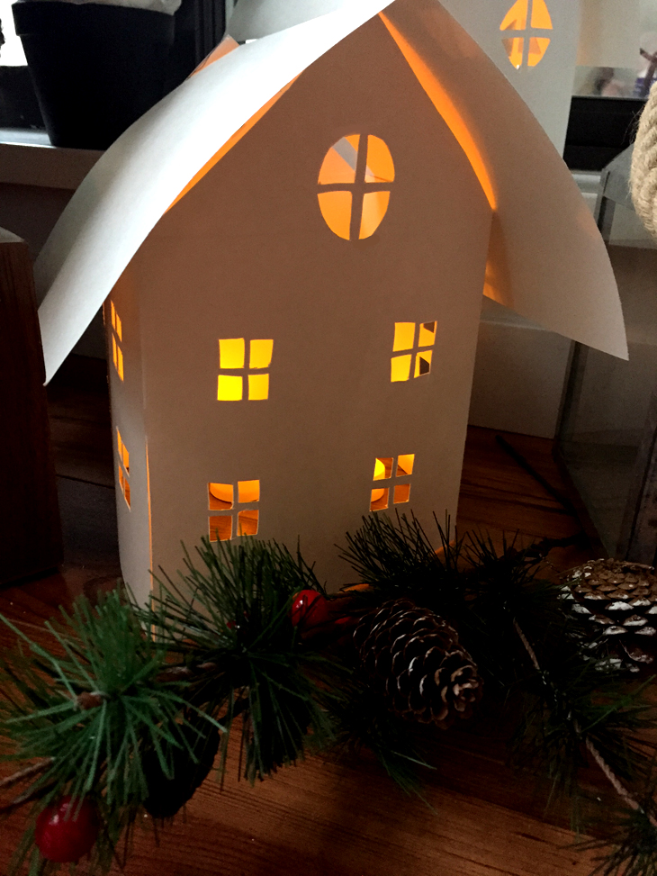How to use christmas lights in indoor decor Candle Impressions Flameless Candle Blog : LED Paper House Christmas