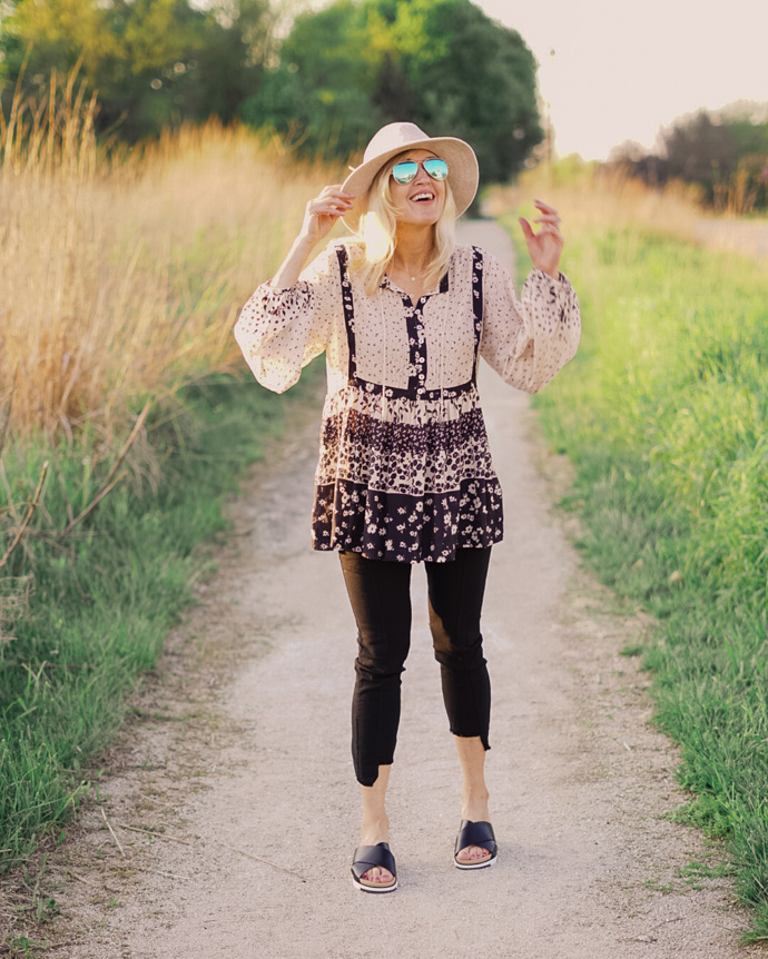 what to wear with a boho top