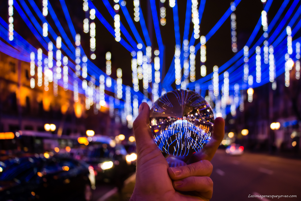 Navidad, Madrid, lensball, iluminación de navidad