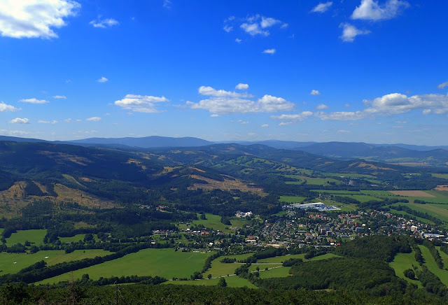 Panorama na Zlate Hory z Biskupiej Kopy (2019)