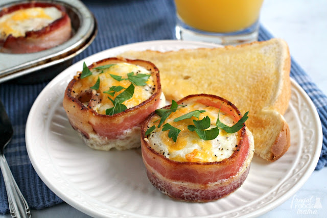 Frugal Foodie Mama: Easy Bacon & Egg Cups