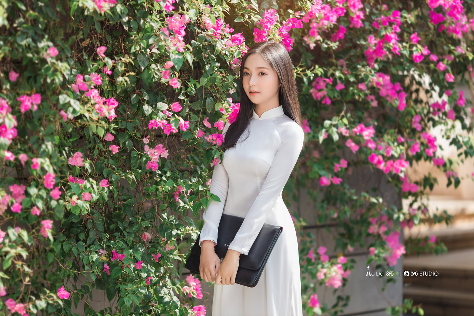 Tuyển tập girl xinh gái đẹp Việt Nam mặc áo dài đẹp mê hồn #55 - 20