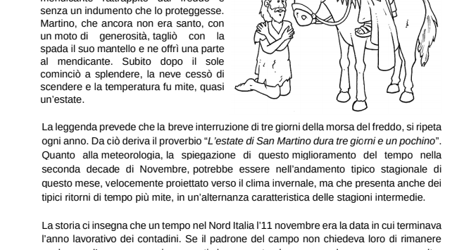 La Leggenda Di San Martino Riassunto LA LEGGENDA DI SAN MARTINO | MyFunFlipCl@ss - Il blog della Maestra