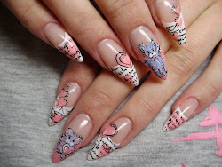 nail nails freehand long pattern french cute patterns beauty designs stickers fascinate flower pink vids amaze pointy shade