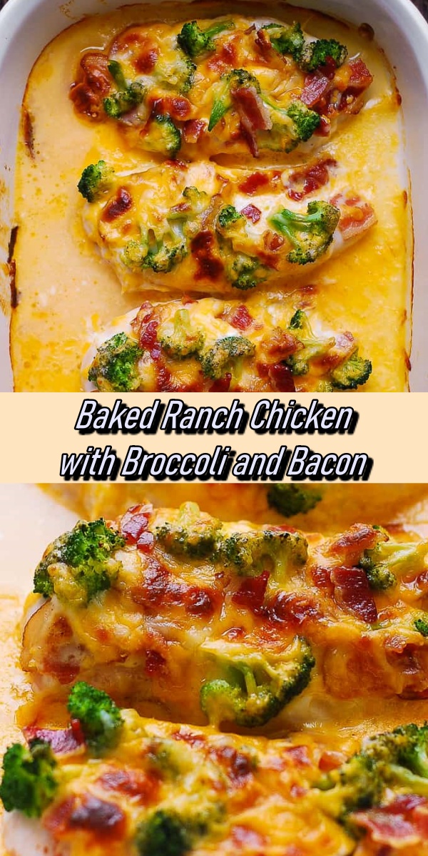 Baked Ranch Chicken with Broccoli and Bacon Recipes Note