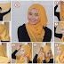 Gambar Cara Memakai Jilbab Segi Empat Simple
