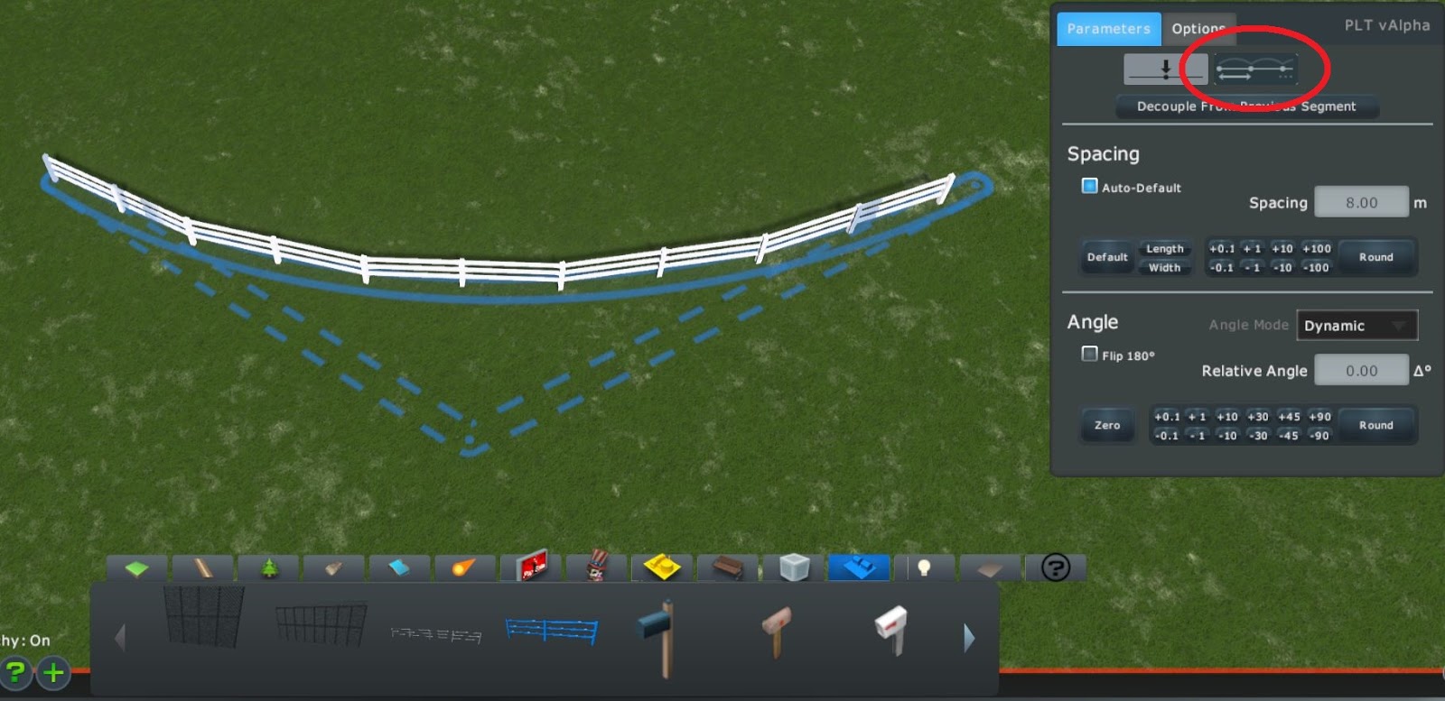 Cities Skylines MOD導入ガイド 樹木やプロップを直線や曲線状にまとめて配置する（Prop Line Tool、他1MOD）