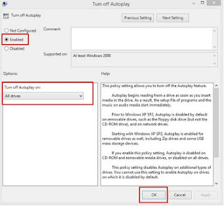 Cara Termudah Mematikan Fitur Autorun, Autoplay di Windows 7, 8 dan 10
