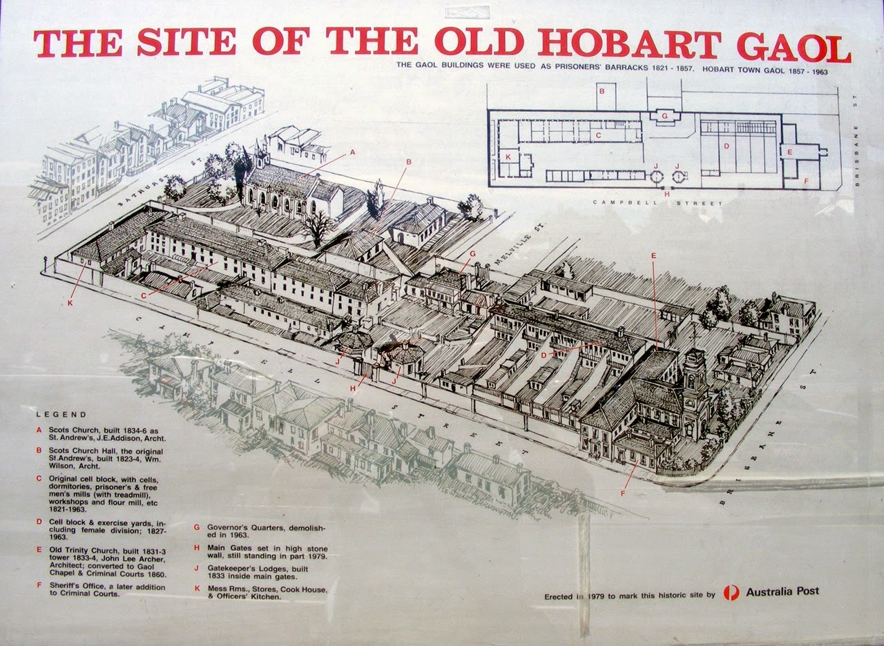 Tasmanian Travel Guide - The Blog: Hobart Convict Gaol: A family connection