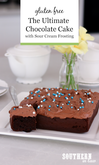 The Ultimate Chocolate Cake Recipe with Sour Cream Frosting Gluten Free
