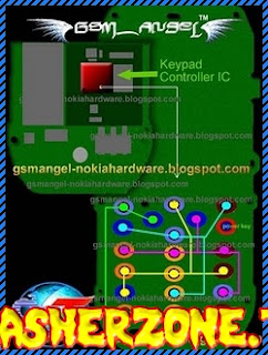 Nokia 1280 nokai 103 key pad ways jumper diagram hardware problem solution