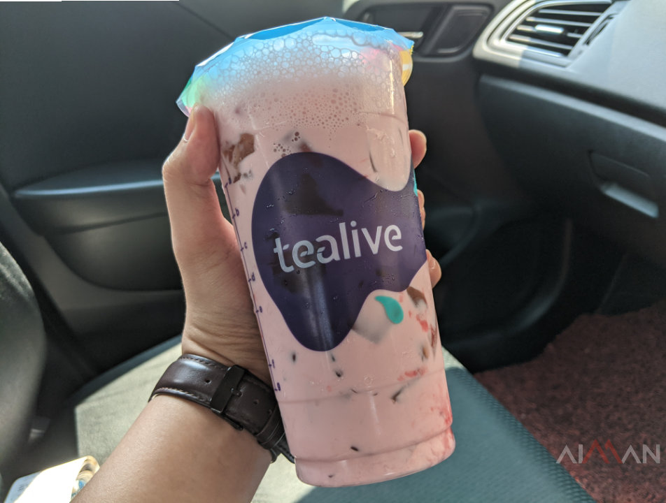 Grape velvet milk tealive