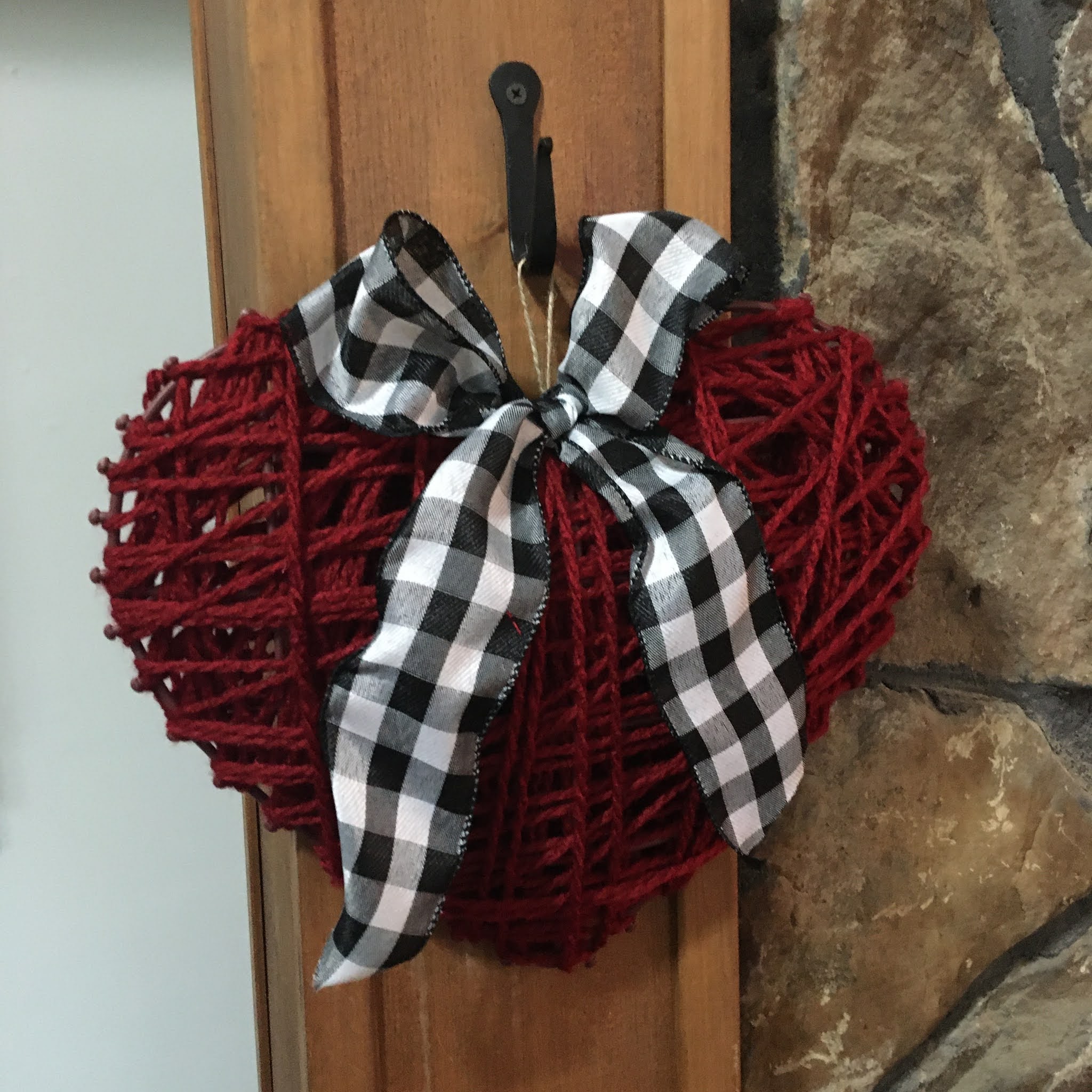 DIY Dollar Tree Heart Wreath Craft