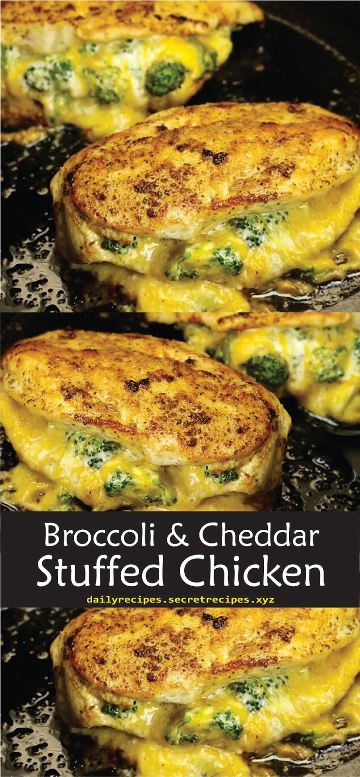 Broccoli and Cheddar Stuffed Chicken - Dinner Recipe