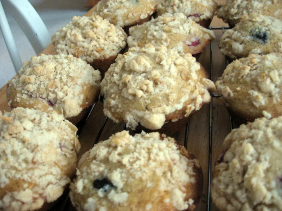 RaspberryBlueberry Muffins w/ Streusel Topping Fresh from the...