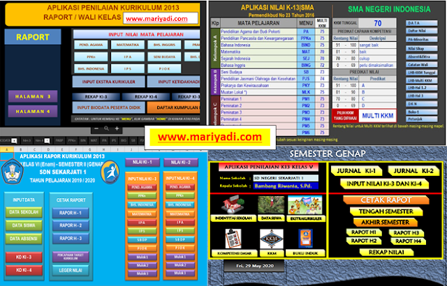 Download Aplikasi Raport K13 SD/MI, SMP/MTs, SMA/MA/SMK