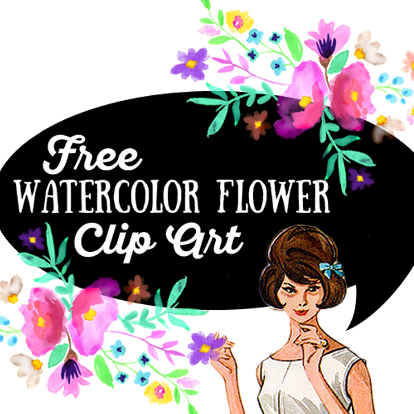 DLOLLEYS HELP: Ultimate Free Watercolor Floarl Clip Art ...