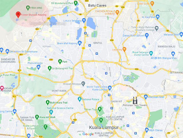 Plan de Forest Skywalk FRIM Kepong