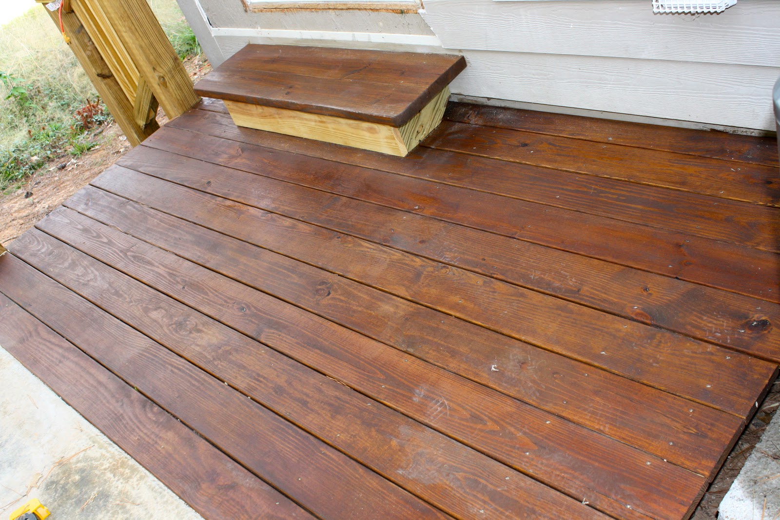 The House is Going to be Great DIY Staining the Back Porch