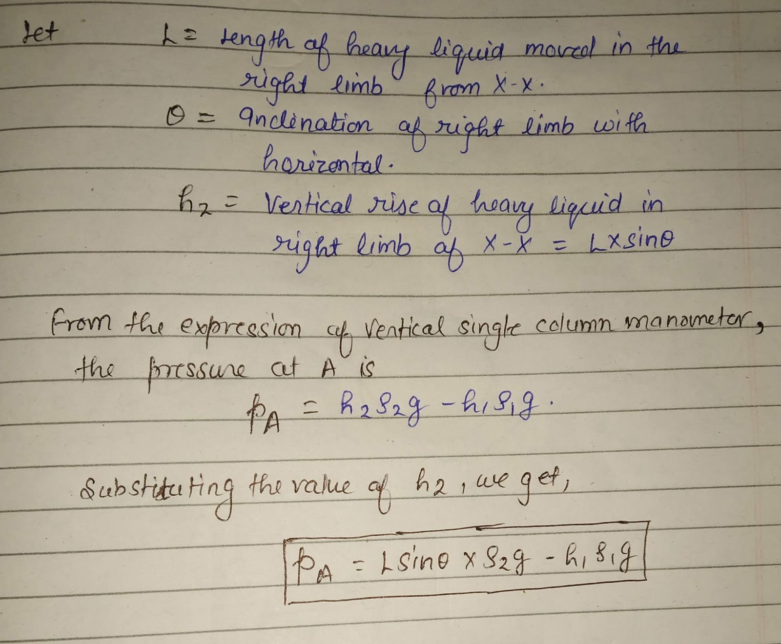 Online Engineering Tutorial SINGLE COLUMN MANOMETER