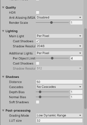 Altering the graphics settings