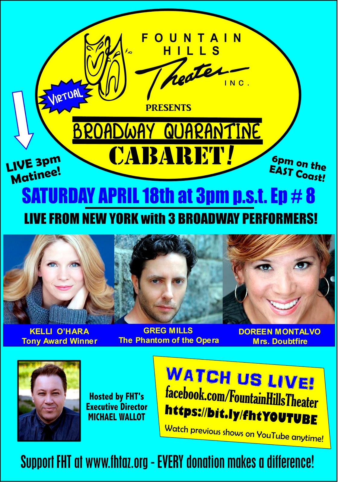 PHX Stages: Fountain Hills Theater's Broadway Quarantine Cabarets for
