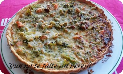 Quiché De Brócolis Y Salmón
