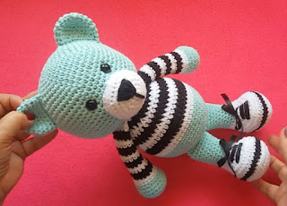 PATRON GRATIS OSO AMIGURUMI 47608 🧸