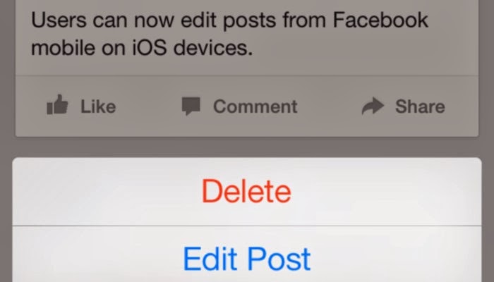 Facebook for iOS lets you edit your posts and comments. This feature has recently been added to the web version of Facebook is now also accessible from an iPhone or iPad. In addition, you can add a photo comment and quickly change the privacy settings of a publication.