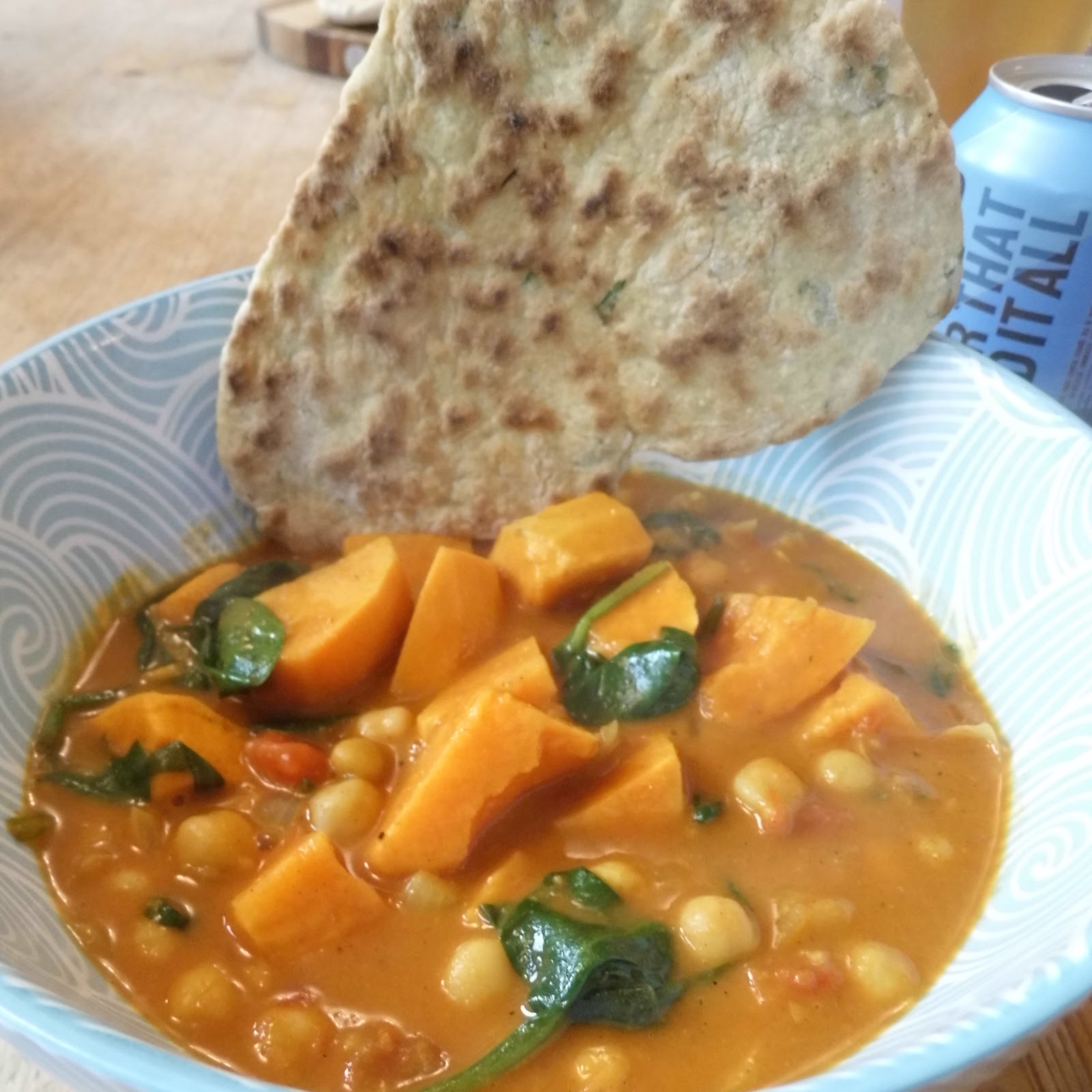 Kate's blog (Reading & Eating) Dinner, 17/4/20 Malaysian Sweet Potato