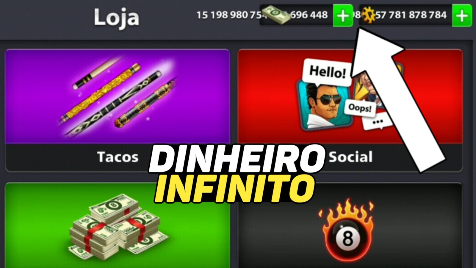 8 BALL POOL HACK 2020 DINHEIRO INFINITO APK MOD ATUALIZADO LUCKY GAMES BR