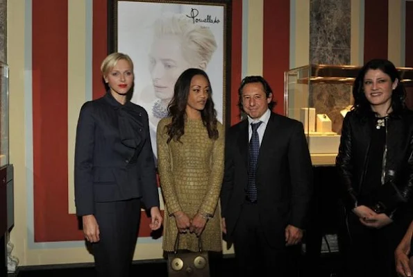 Princess Charlene attended the Ladies Lunch Monte Carlo for Princess Stephanie Youth association