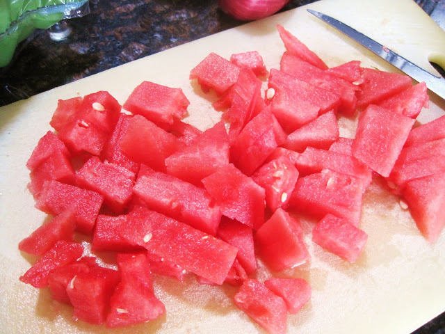 Watermelon and Feta Salad, #recipe, recipe, Natasha in Oz, watermelon