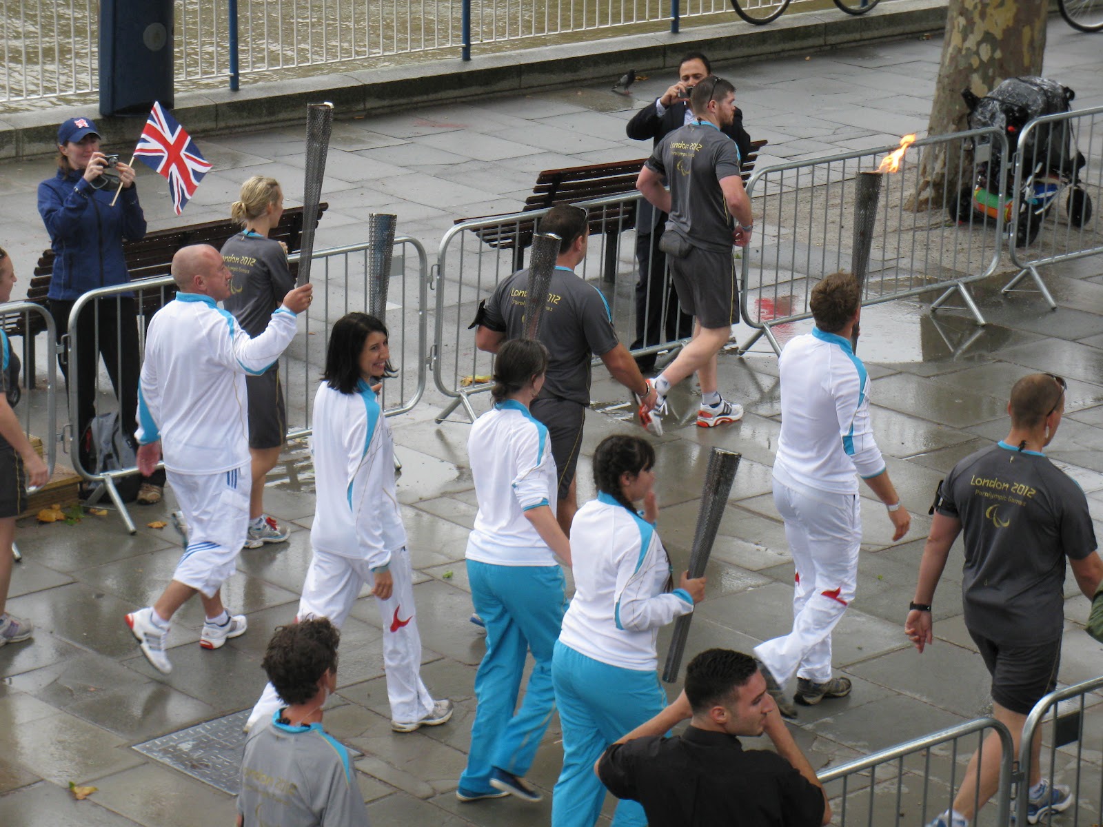 Paralympic Torch Relay on London's South Bank