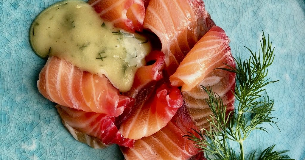 Red cured salmon with sweet&sour mustard Recipe