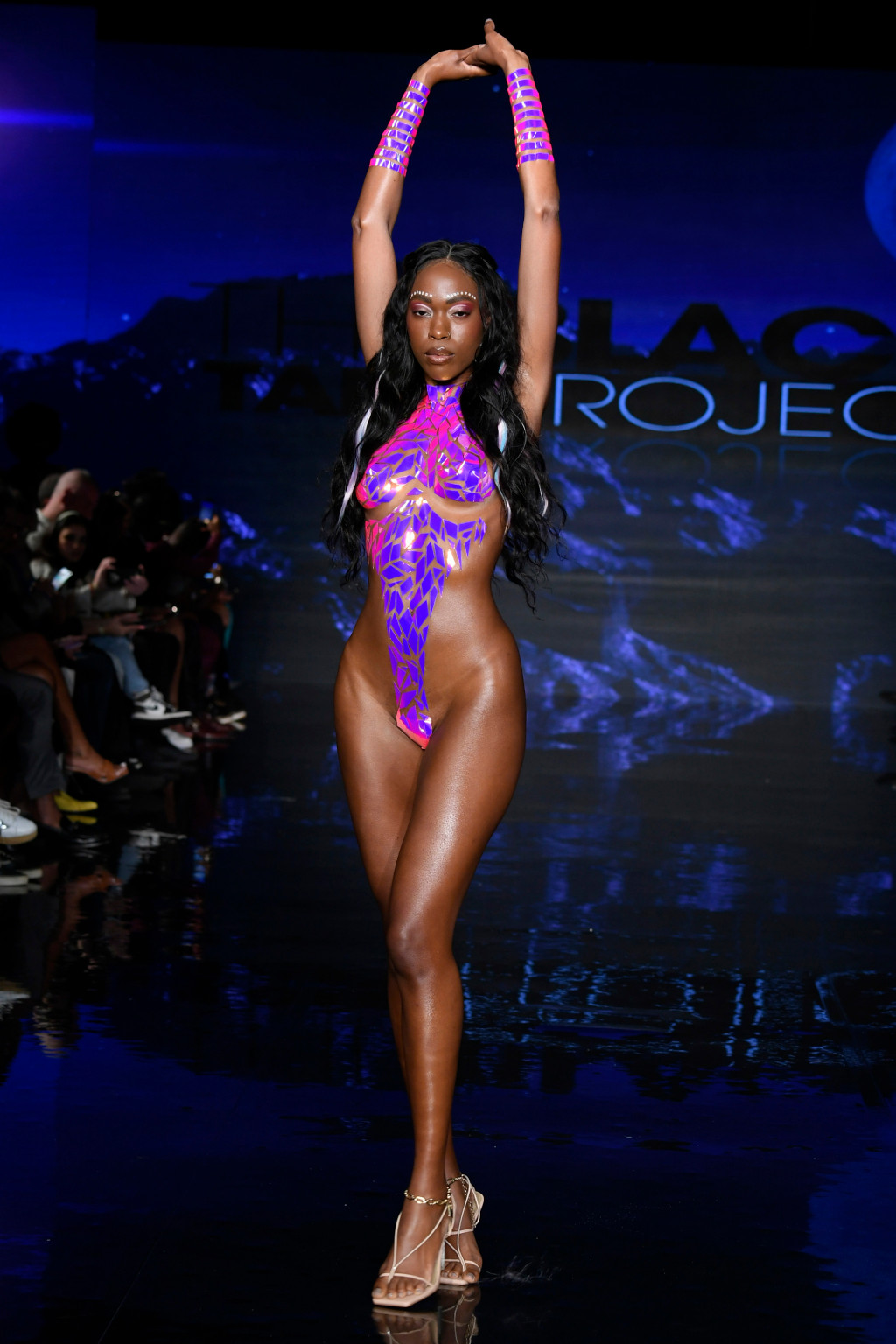 Swimsuit Models Dazzle Catwalk In Bikinis Made Of Tape