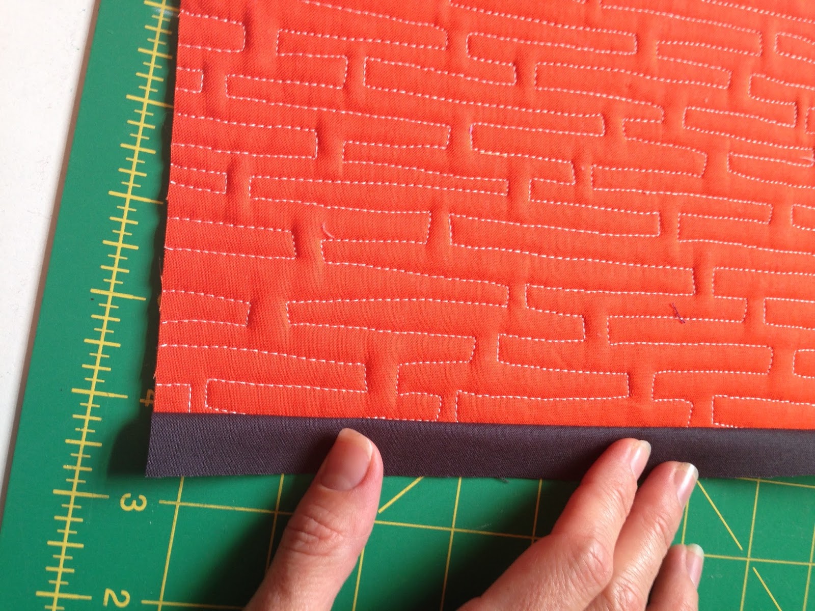 A Few Scraps Quilt as you Go tutorial Joining your quilted pieces by