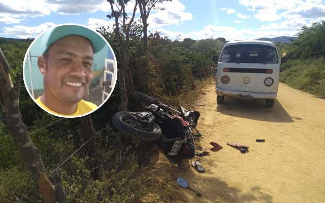 Homem morre ao colidir moto em Kombi no município de Jacobina