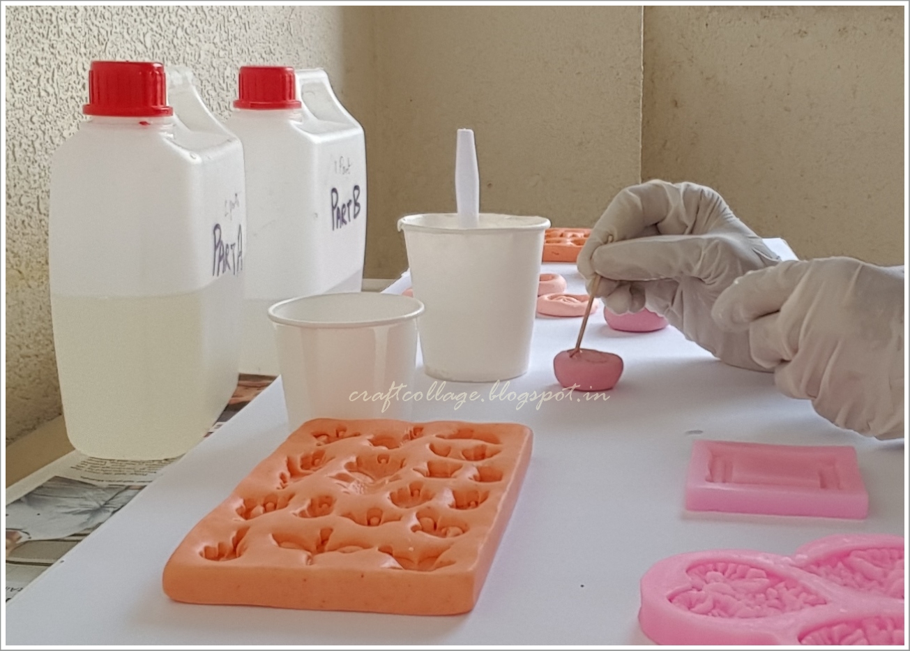 Anuja's CraftCollage Resin Step by Step Process