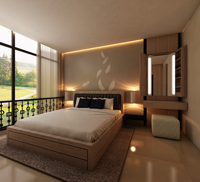 Desain Kamar Tidur Modern Bernuansa Nature Kamar modern tapi bernuansa nature