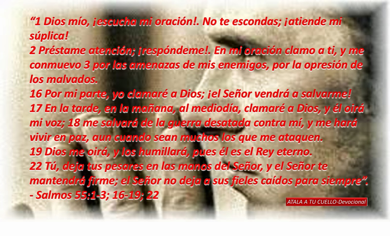 ATALA A TU CUELLO Devocional Salmos 55