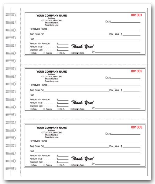 How To Fill Out A Receipt Book Invoice Template