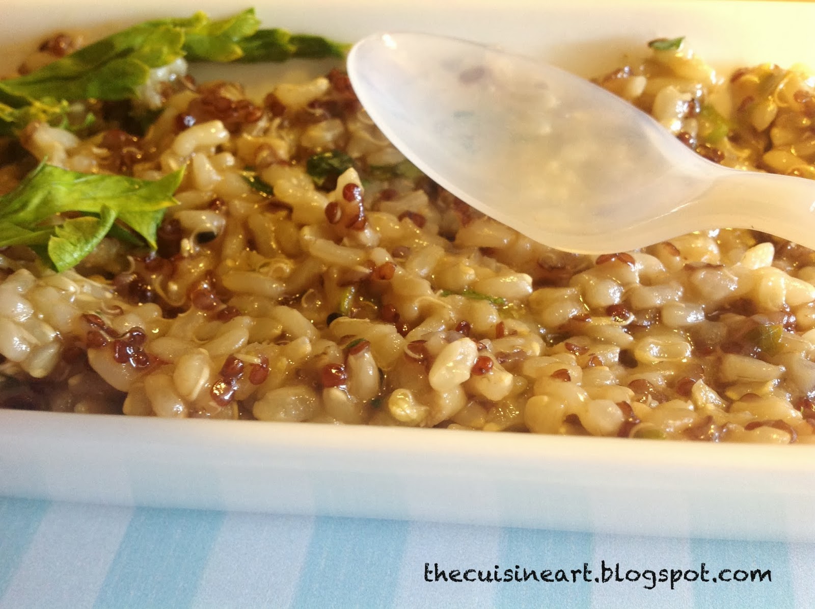 the cuisine art Quinoa And Brown Rice