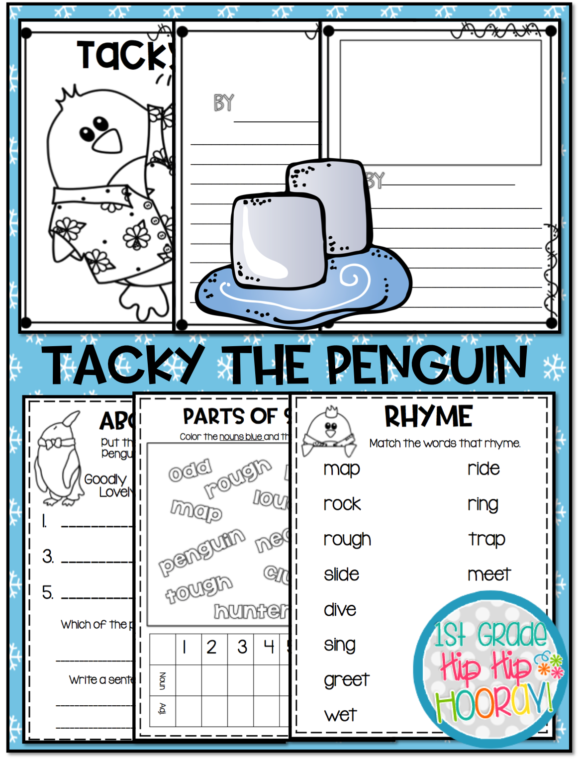 1st Grade Hip Hip Hooray! Tacky the Penguin